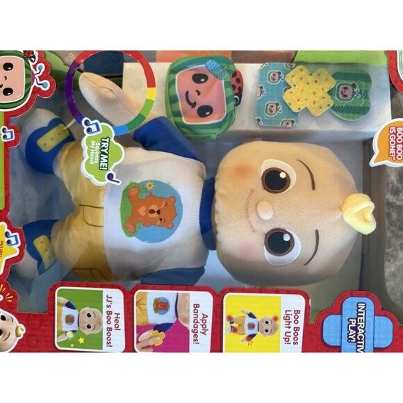 CoComelon Official Boo Boo JJ Plush Doll Interactive Toy Doctor Pretend Play New - Picture 9 of 14